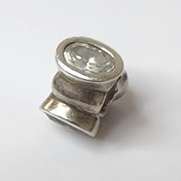 PANDORA Big CZ Clear Skies Sterling Silver Charm With Clear Zirconia - Picture 2 of 6